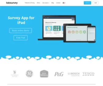 Tabsurvey.com(Offline Survey App for iPad) Screenshot
