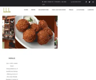 Tabuleyonge.com(Tabule Midtown on Yonge) Screenshot