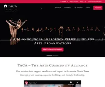 Taca-ARTS.org(The Arts Community Alliance) Screenshot