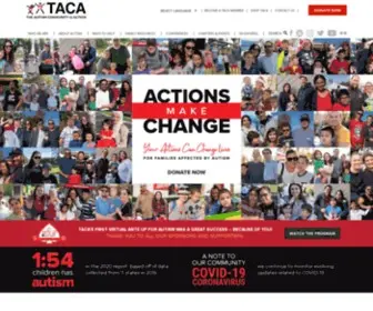 Tacanow.org(The Autism Community in Action) Screenshot