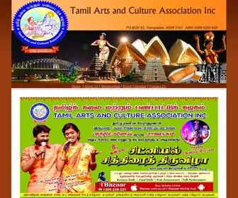 Tacasydney.org(Tamil Arts and Culture Association Inc) Screenshot