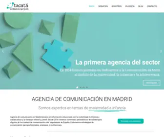 Tacatacomunicacion.com(Agencia de comunicación en Madrid) Screenshot