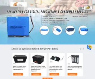 Tacbattery.com(Quality Lithium Ion Cylindrical Battery & 3.2V LiFePO4 Battery factory from China) Screenshot