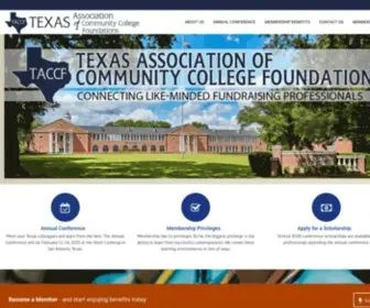 Taccf.org(Texas Association of Community College Foundations) Screenshot