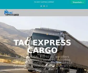 Tacexpresscargo.com(TAC EXPRESS CARGO) Screenshot