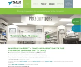 Tachepharmacy.com(Winnipeg pharmacy providing) Screenshot