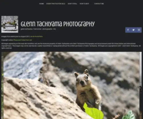 Tachifoto.net(Glenn Tachiyama Photography) Screenshot