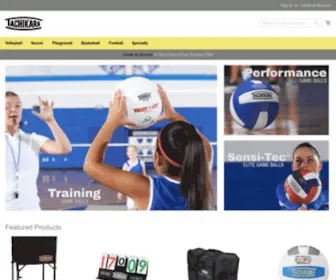 Tachikara.com(Volleyballs, Soccer Balls, Playground Balls and Sports Equipment) Screenshot