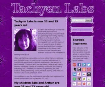 Tachyonlabs.com(The Tachyon Labs) Screenshot