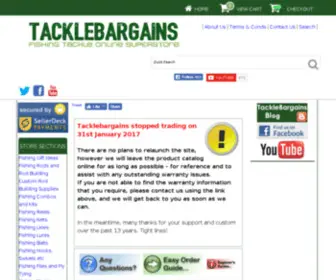 Tacklebargains.co.uk(Fishing Tackle) Screenshot