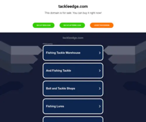 Tackleedge.com(Fishing Tackle) Screenshot