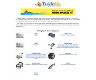 Tacklefiles.net(Tackle files) Screenshot