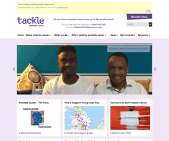 Tackleprostate.org(Tackle Prostate Cancer) Screenshot