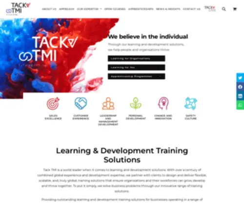 Tacktmi.co.uk(Learning and Development Training Solutions) Screenshot