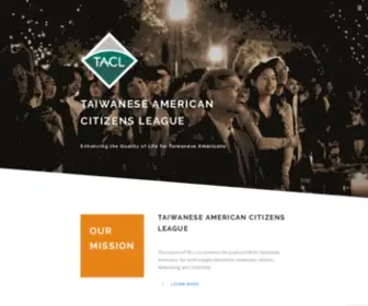 Tacl.org(Taiwanese American Citizens League) Screenshot