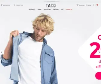 Taco.com.br(Compre Roupas Masculinas e Femininas Online na Taco) Screenshot