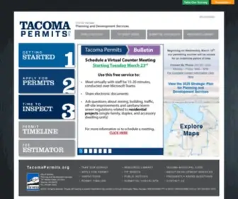 Tacomapermits.org(Tacoma Development Permits) Screenshot