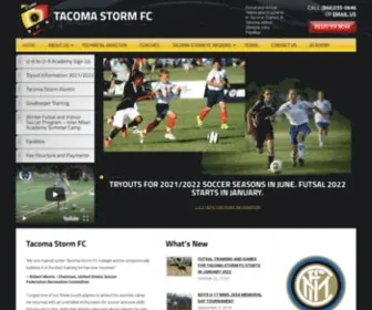 Tacomastormfc.com(Tryouts, U) Screenshot