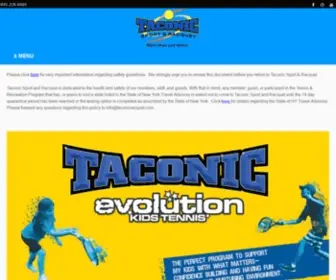 Taconicracquet.com(Taconic Sport & Racquet) Screenshot