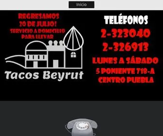 Tacosbeirut.com(TACOS BEIRUT) Screenshot