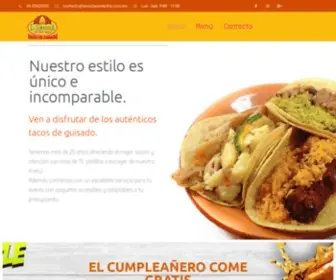 Tacoslasombrilla.com.mx(Los mejores Tacos de guisado) Screenshot