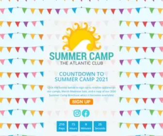 Tacsummercamp.com(Summer Camp at The Atlantic Club) Screenshot