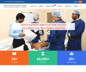 Tact-India.com(Health Care Training Center) Screenshot