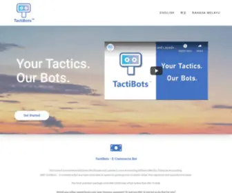 Tactibots.com(E-Commerce Software) Screenshot