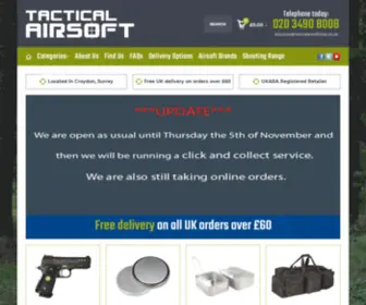 Tacticalairsoftshop.co.uk(Tactical Airsoft Shop) Screenshot