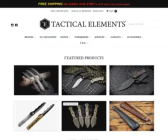 Tacticalelements.com(Shop top) Screenshot