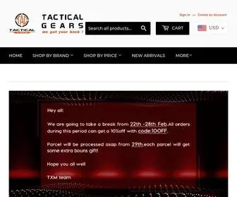 TacticalXmen.com(Tacticalxmen.com offers tactical head gears) Screenshot