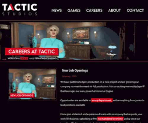 Tacticstudios.com(Claire de Lune) Screenshot