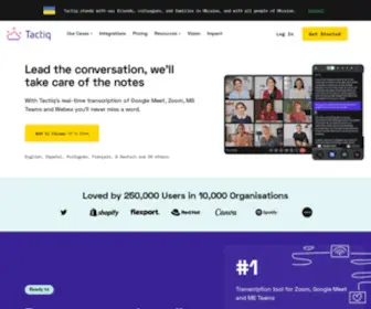 Tactiq.io(An AI note taker) Screenshot