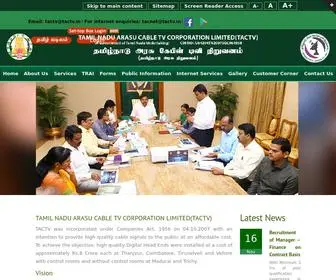 Tactv.in(Tamil Nadu Arasu Cable TV Corporation Limited) Screenshot