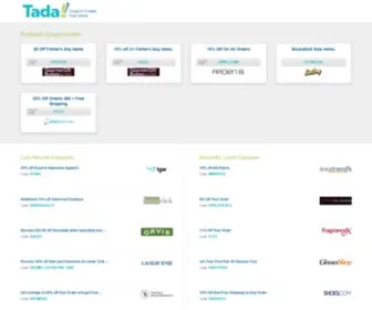 Tada.com(Coupons & Promo Codes) Screenshot