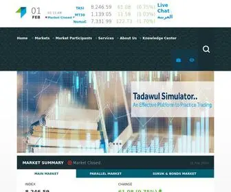 Tadawul.com.sa(The Saudi Stock Exchange Tadawul) Screenshot