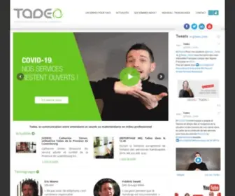 Tadeo.fr(La plateforme de communication entre les entendants et les sourds) Screenshot
