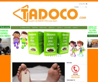 Tadoco.com(TADOCO-Sức mạnh từ Thảo Dược) Screenshot