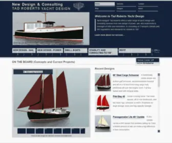 Tadroberts.ca(Tad Roberts Yacht Design) Screenshot