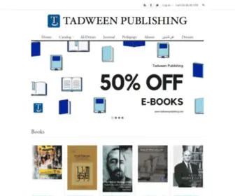 Tadweenpublishing.com(Tadween Publishing) Screenshot