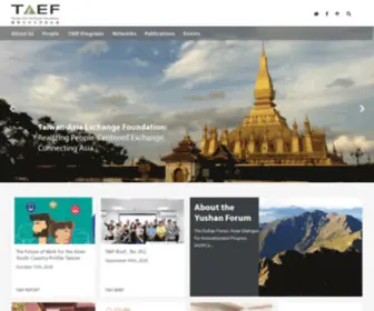 Taef.org(Taiwan-Asia Exchange Foundation 財團法人臺灣亞洲交流基金會) Screenshot