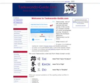 Taekwondo-Guide.com(Taekwondo) Screenshot