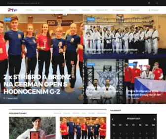 Taekwondo-WTF.cz(The Czech TAEKWONDO federation) Screenshot