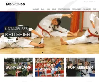 Taekwondo.dk(Dansk Taekwondo Forbund) Screenshot