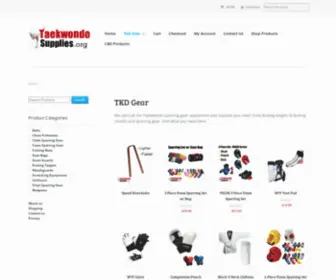 Taekwondosupplies.org(Taekwondo equipment) Screenshot