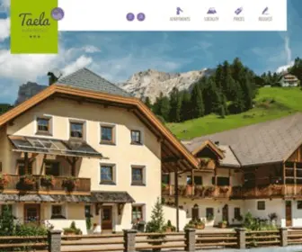 Taela.it(Taela, 3 star apartments in San Cassiano, Alta Badia, South Tyrol) Screenshot