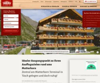 Taescherhof.ch(In 10 Minuten zu Ihren Ausflugszielen am Matterhorn) Screenshot