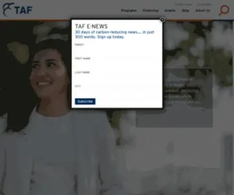 Taf.ca(The Atmospheric Fund) Screenshot