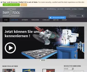 Taff-Tool.com(TAFF TOOL AG Ihr Partner für Maschinen und Werkzeuge) Screenshot