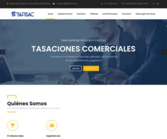 Tafisac.com(Somos una empresa que ofrece soluciones integrales en servicios de tasaciones comerciales de todo tipo de bienes y activos) Screenshot